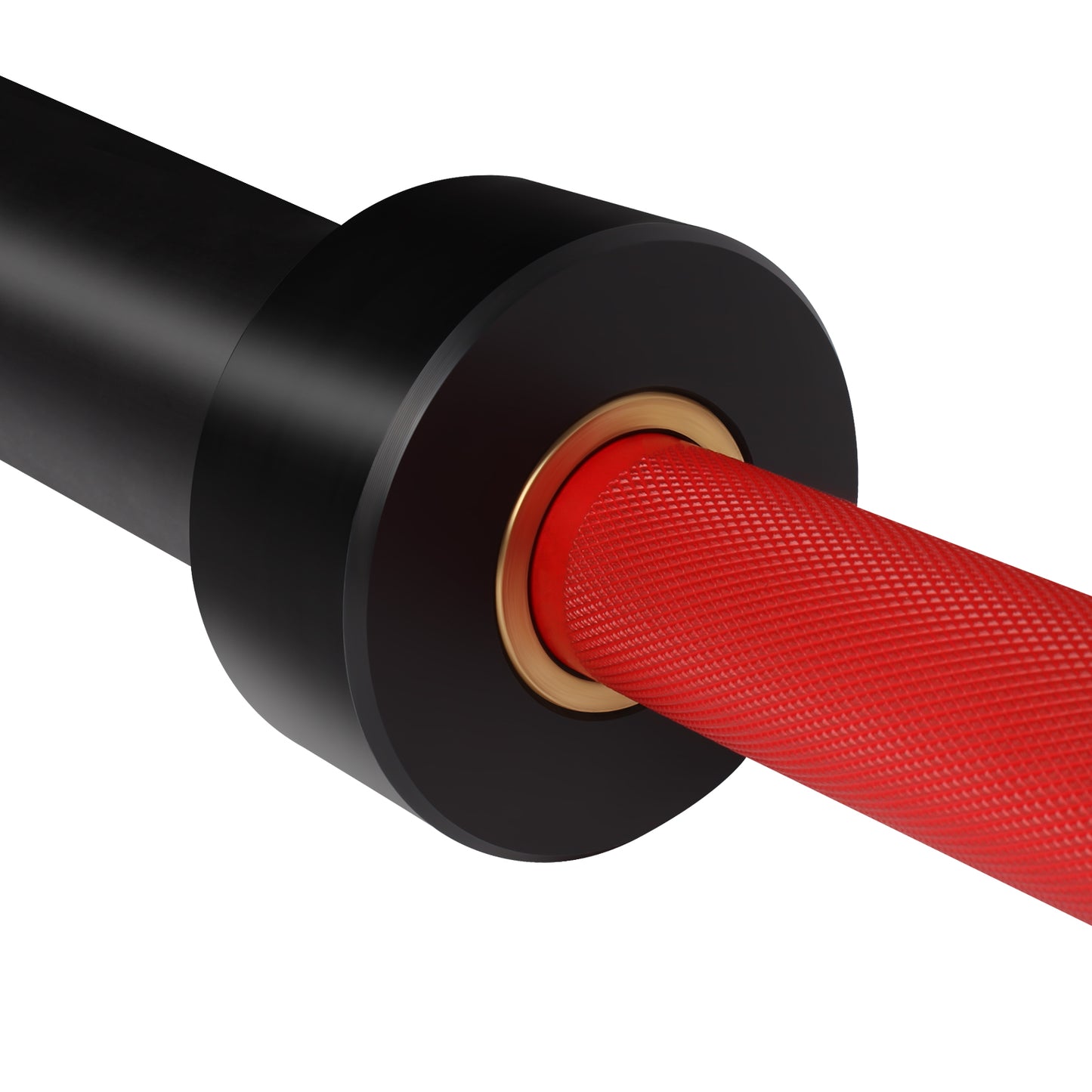 HUISHENG 7FT red Olympic Barbell 45LB Weightlifting Bar Bearing Spin Bar,Ceramic Coating,500-1000 LBS Capacity,28mm High Whip,Fits 2" Plates,for Home Gym