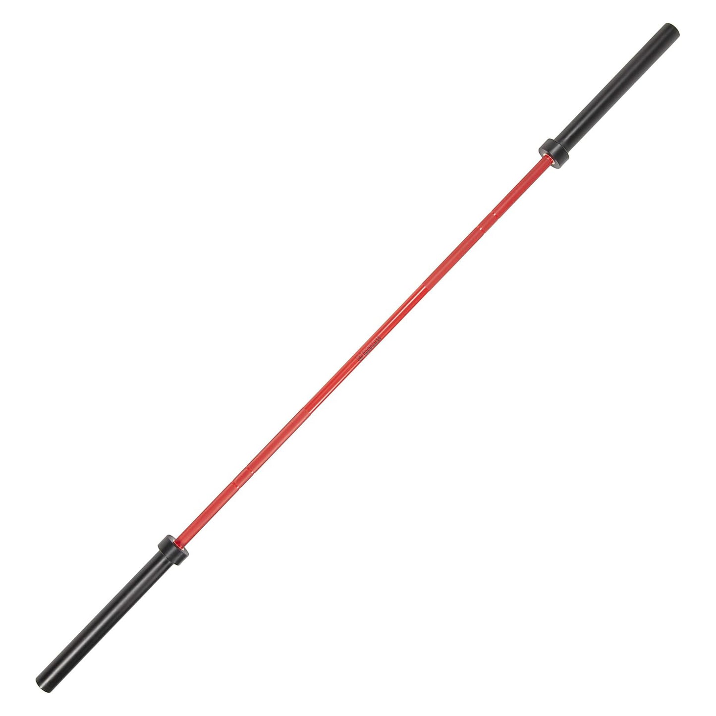 HUISHENG 7FT red Olympic Barbell 45LB Weightlifting Bar Bearing Spin Bar,Ceramic Coating,500-1000 LBS Capacity,28mm High Whip,Fits 2" Plates,for Home Gym