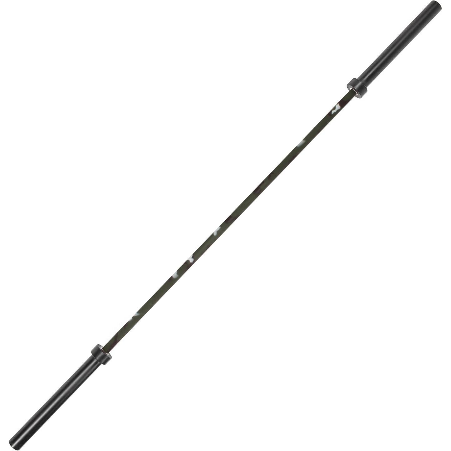 HUISHENG 7FT Camo Olympic Barbell 45LB Weightlifting Bar Bearing Spin Bar,Ceramic Coating,500-1000 LBS Capacity,28mm High Whip,Fits 2" Plates,for Home Gym
