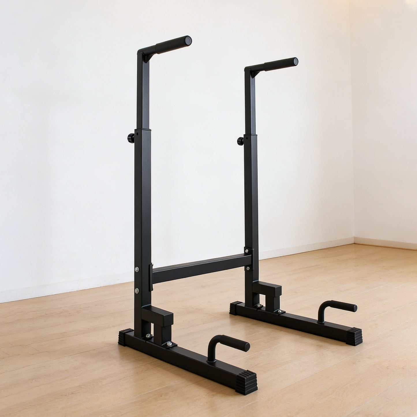 Multifunctional Dip Station, Adjustable Height Pull Up Bar Stand, Home Gym Fitness Equipment for L-sit, Push Up, Bodyweight Training