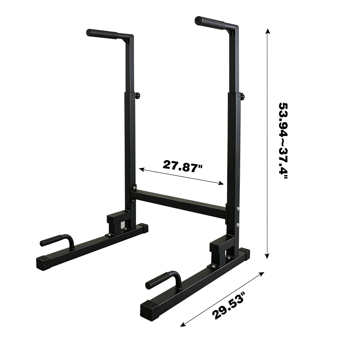 Multifunctional Dip Station, Adjustable Height Pull Up Bar Stand, Home Gym Fitness Equipment for L-sit, Push Up, Bodyweight Training