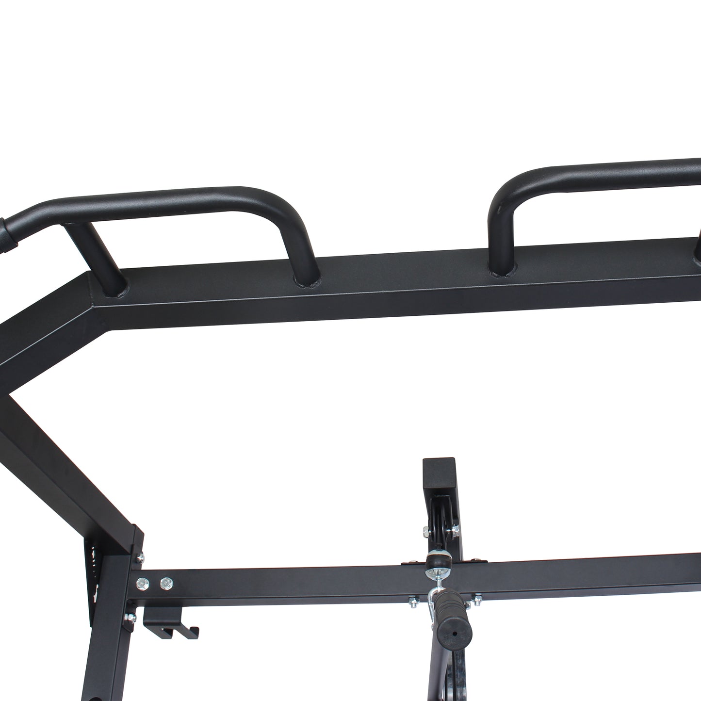 All-in-One Power Rack Cage with Lat Pulldown System, Multi-Functional Home Gym Squat Rack