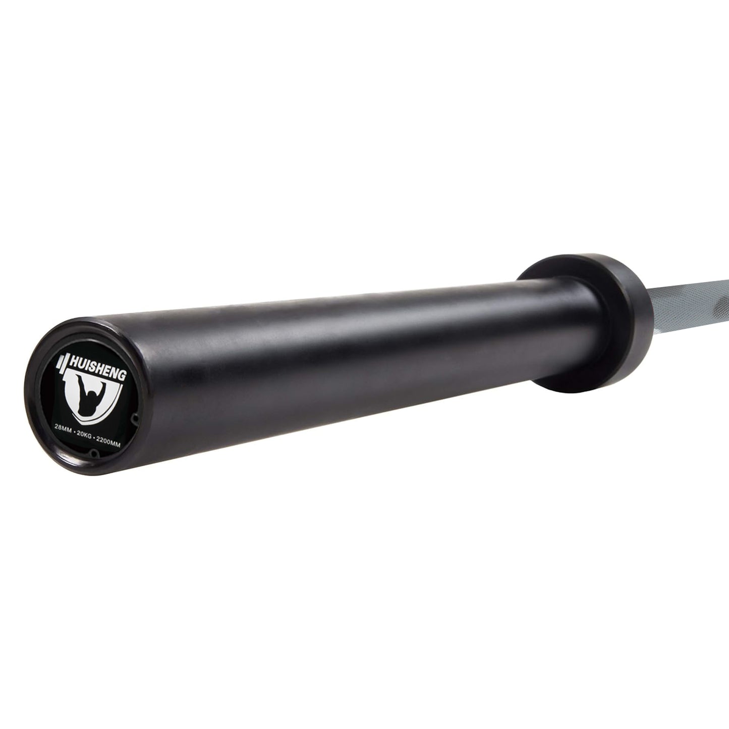 HUISHENG 7FT ‎Camo-Gray Olympic Barbell 45LB Weightlifting Bar Bearing Spin Bar,Ceramic Coating,500-1000 LBS Capacity,28mm High Whip,Fits 2" Plates,for Home Gym