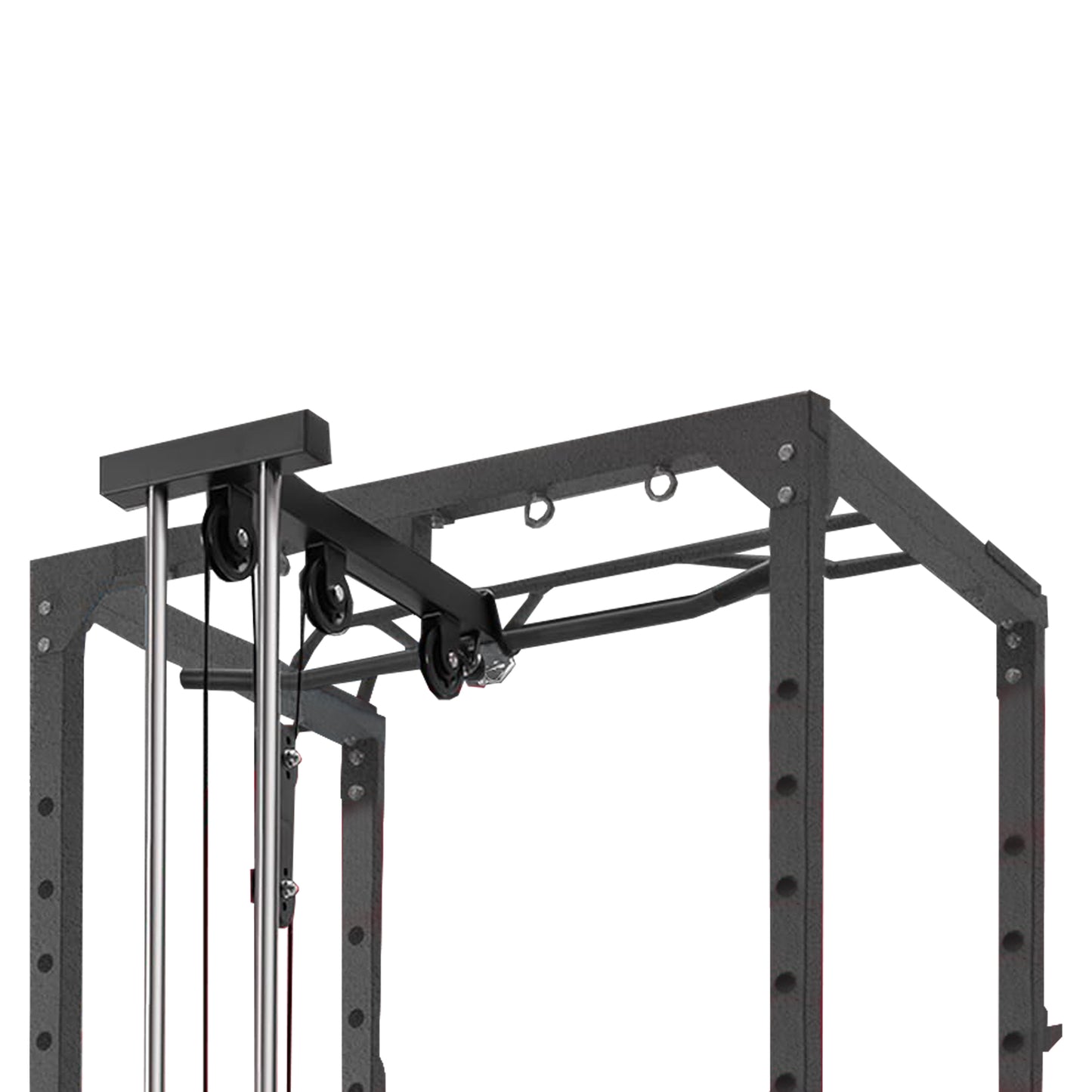 Power Cage With Pulley System - Squat Rack, Pull-Up Bar & Cable Machine For Home Gym
