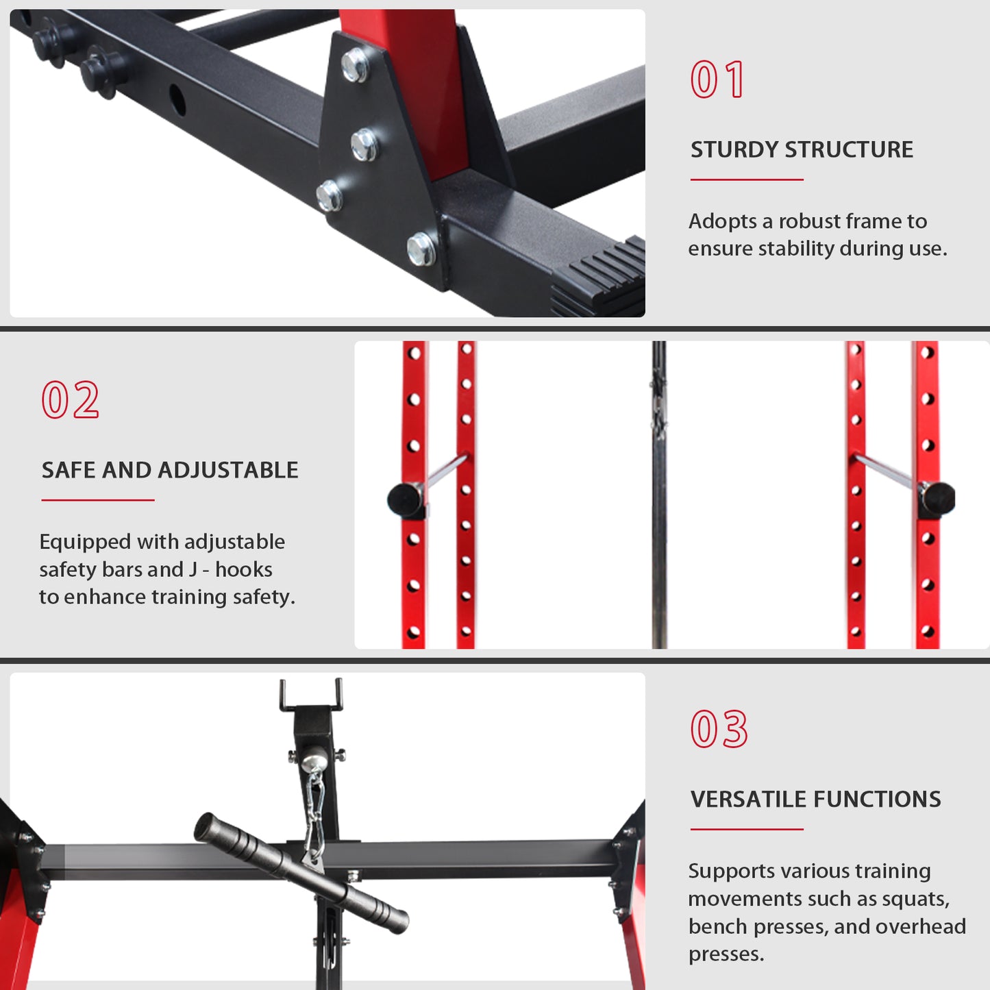 Gym Multi Functional Lat Pull Down Machine Home Power Cage Squat Rack