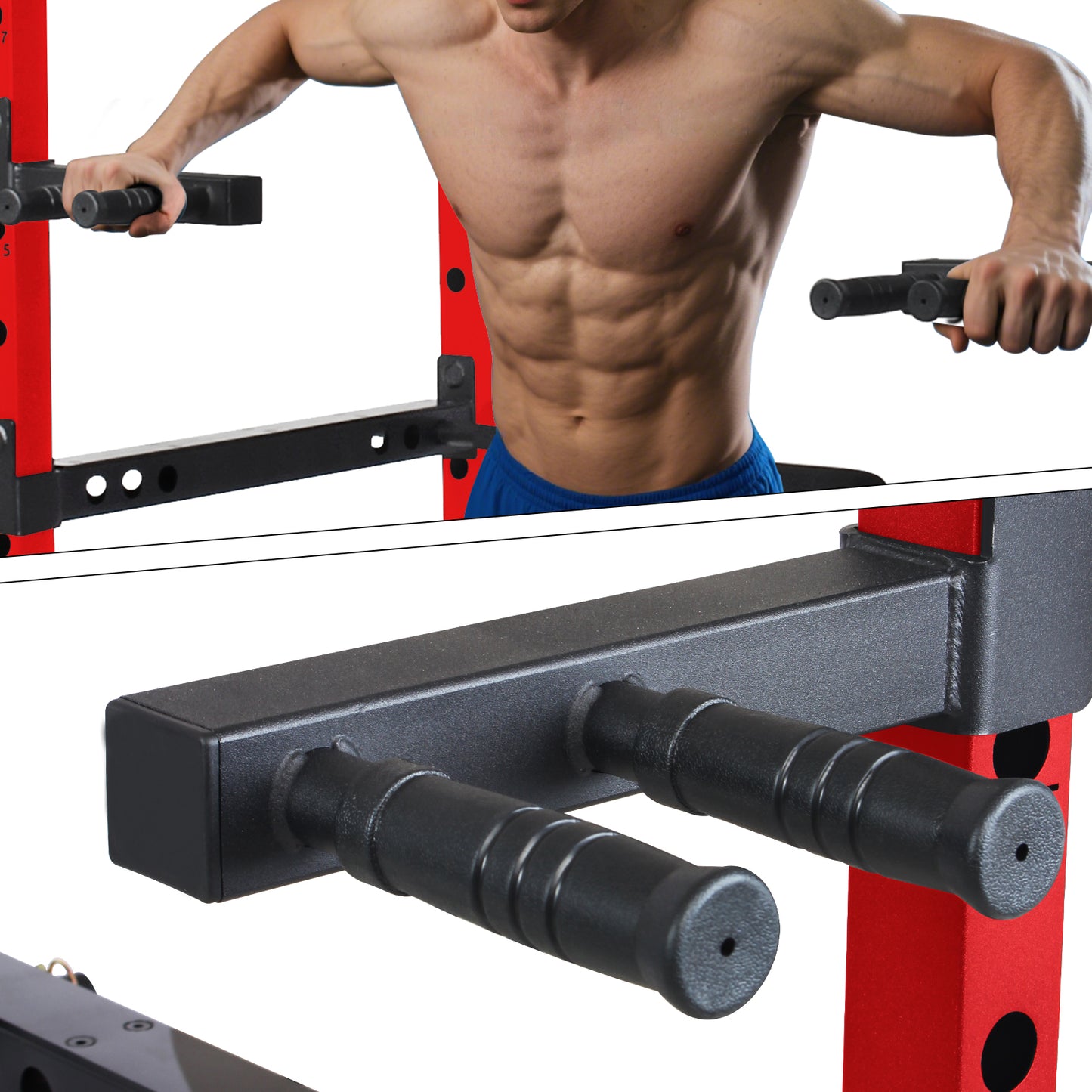Heavy Duty Power Cage with Lat Pulldown System | Home Gym Squat Rack, Multi-Functional Strength Training Weight Cage for Full Body Workout.