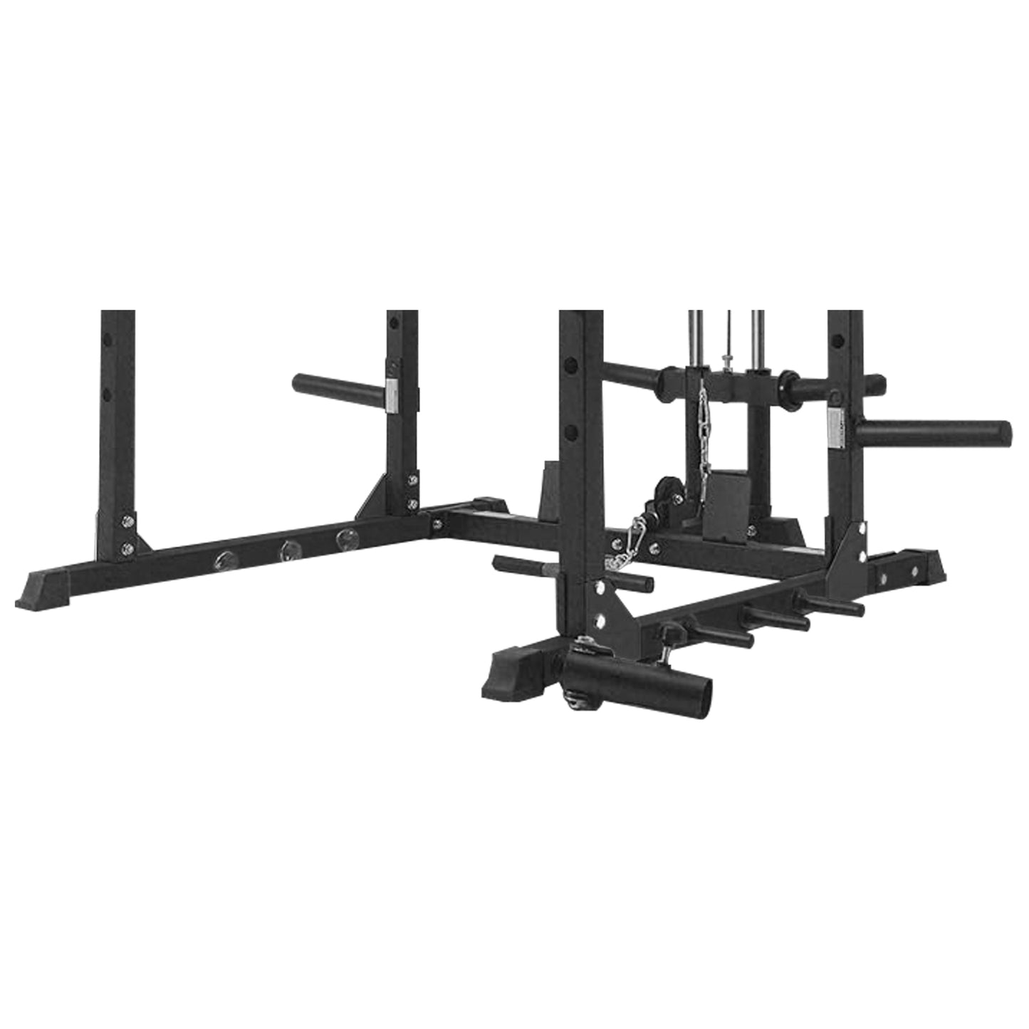 Power Cage With Pulley System - Squat Rack, Pull-Up Bar & Cable Machine For Home Gym
